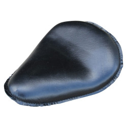 PartzBiz HD MW76-745 - Ultima 76-745 9" Smooth Black Leather Spring Mounted Solo Seat Harley FX FL XL Softail Rigid Sportster Custom Bobber