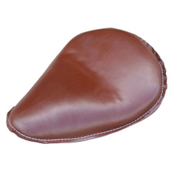 PartzBiz HD MW76-746 - Ultima 76-746 9" Smooth Brown Leather Spring Mounted Solo Seat Harley FX FL XL Softail Rigid Sportster Custom Bobber
