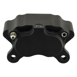 PartzBiz HD MW90-860 - Ultima Black Billet Aluminum 4 Piston Brake Caliper 90-860 Custom Harley touring sportster softail dyna evolution twin cam