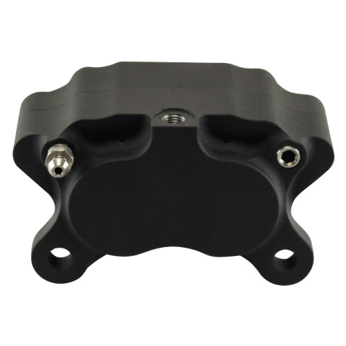 PartzBiz HD: 4401521-Ultima Black Billet Aluminum 4 Piston Brake Caliper 90-860 Custom Harley touring sportster softail dyna evolution twin cam
