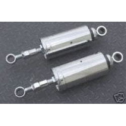 PartzBiz HD MW116-231 - Ultima Chrome Height Adjustable Rear Shocks for 89-99 Harley Softail | 116-231