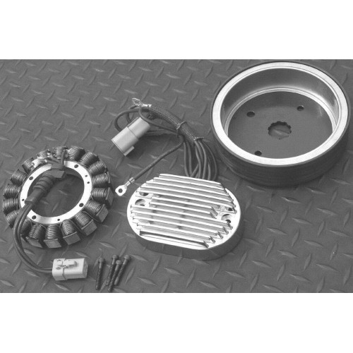 PartzBiz HD: 4401502-Ultima Complete 38 Amp Charging System for Harley Twin Cam Models 99-06 PartzBiz HD: 4401502-Ultima Complete 38 Amp Charging System for Harley Twin Cam Models 99-06