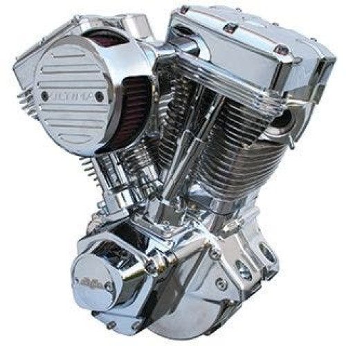 PartzBiz HD: 4401505-Ultima El Bruto 298-255 Polished 113 Evolution Motor 84-99 Harley Engine dyna softail touring fxr