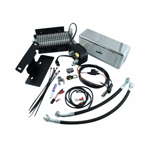 PartzBiz HD: 4401491-UltraCool RF-1SS Stainless Steel Oil Cooler Kit 99-08 Harley-Davidson Touring Bagger Dresser 0713-0146 07130146