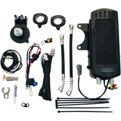 PartzBiz HD DS07130224 - UltraCool SMSP-1G Black Side Mount Fan Cooled Oil Cooler Kit 86-03 Harley Sporster 1100 1200 750 833 Performance Replacement Upgrade Cooling System PartzBiz HD DS07130224 - UltraCool SMSP-1G Black Side Mount Fan Cooled Oil Cooler Kit 86-03 Harley Sporster 1100 1200 750 833 Performance Replacement Upgrade Cooling System
