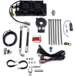 PartzBiz HD DS07130226 - UltraCool SMT8-3 Dual Liquid Cooled Oil Cooler Kit Harley Touring FLHT FLT 17-Up Best New Engine Motor M8 Milwaukee Eight Old Pump Filter Lines Hose Upgrade 0713-0226 07130226 PartzBiz HD DS07130226 - UltraCool SMT8-3 Dual Liquid Cooled Oil Cooler Kit Harley Touring FLHT FLT 17-Up Best New Engine Motor M8 Milwaukee Eight Old Pump Filter Lines Hose Upgrade 0713-0226 07130226