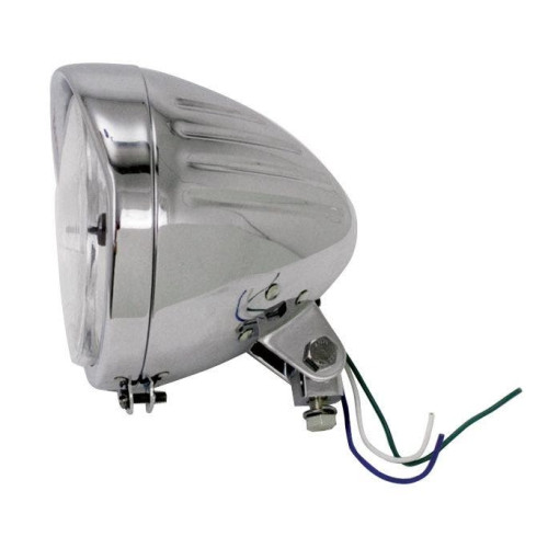 PartzBiz HD: 4401473-V-Factor 11032 5-3/4” ไฟหน้าแบบยาง Assy Custom Harley Metric 12V 55W Harley Davidson