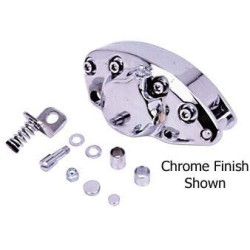 PartzBiz HD MU59157 - V-Factor Chrome Single Piston Rear Caliper OE Rep 44011-81 Harley Big Twin 81-82