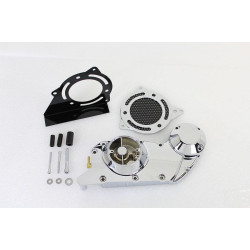 PartzBiz HD VT10-0478 - V-Twin 10-0478 Chrome Cam & Sprocket Cover Set Kit 04-19 Harley Davidson Sportster XL 1200 883 Custom Chopper รถจักรยานยนต์จักรยานอัพเกรดเปลี่ยนครอบคลุม