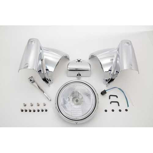 PartzBiz HD: 4401316-V-Twin 24-0355 ฝาครอบไฟหน้า Chrome 7 ” Nacelle Assembly Harley FLH/T 86-13 PartzBiz HD: 4401316-V-Twin 24-0355 ฝาครอบไฟหน้า Chrome 7 ” Nacelle Assembly Harley FLH/T 86-13