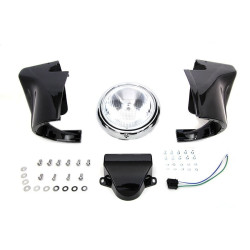 PartzBiz HD VT24-1964 - V-Twin 24-19647" Headlamp Nacelle Cowl Kit Black Harley Shovelhead FL 60-84 bodywork wind shield deflector davidson electra road street glide king best for upgrade replacement custom bagger bobber chopper electra glide road king street PartzBiz HD VT24-1964 - V-Twin 24-19647" Headlamp Nacelle Cowl Kit Black Harley Shovelhead FL 60-84 bodywork wind shield deflector davidson electra road street glide king best for upgrade replacement custom bagger bobber chopper electra glide road king street