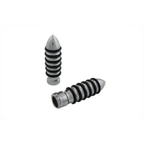 PartzBiz HD: 4401256-V-Twin 28-0588 Chrome Billet Rocket O-แหวนสไตล์Handlebar Grips Harley 82-17 PartzBiz HD: 4401256-V-Twin 28-0588 Chrome Billet Rocket O-แหวนสไตล์Handlebar Grips Harley 82-17