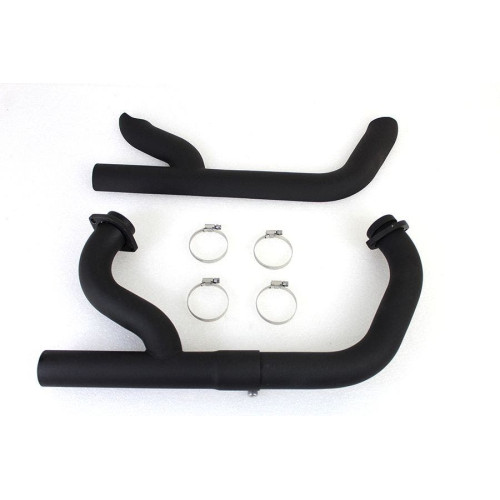 PartzBiz HD: 4401234-V-Twin 30-0575 Black 2:1 Siamese 1-3/4" Exhaust Header Set Harley Davidson Sportster Softail Dyna XL FX 86-Up Custom Best Performance Upgrade Replacement Pipes Kit 