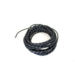 PartzBiz HD VT32-1720 - V-Twin 32-1720 Black 25ft 12 AWG Ignition Wire w/ Braided Cloth Covering Harley PartzBiz HD VT32-1720 - V-Twin 32-1720 Black 25ft 12 AWG Ignition Wire w/ Braided Cloth Covering Harley