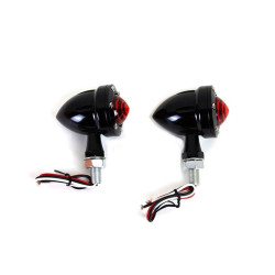 PartzBiz HD VT33-1654 - V-Twin 33-1654 Wyatt Gatling Bullet 12V Amber LED Motorcycle Turn Signals Harley Davidson Softail Bullet Best New Upgrade Replacement PartzBiz HD VT33-1654 - V-Twin 33-1654 Wyatt Gatling Bullet 12V Amber LED Motorcycle Turn Signals Harley Davidson Softail Bullet Best New Upgrade Replacement