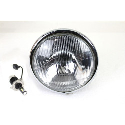 PartzBiz HD VT33-1785 - V-Twin 33-1785 Black 6.5" Spring Fork 12V H4 LED Headlight Vintage Harley 36-57 PartzBiz HD VT33-1785 - V-Twin 33-1785 Black 6.5" Spring Fork 12V H4 LED Headlight Vintage Harley 36-57