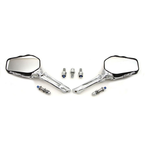 PartzBiz HD: 4401125-V-Twin 34-1319 ชุดกระจกโครงกระดูกพร้อมก้านทรงกระดูก Chrome Harley 65-Up electra street road glide king softail dyna ดีที่สุดสำหรับรถชอปเปอร์แบ็กเกอร์แบบคัสตอม PartzBiz HD: 4401125-V-Twin 34-1319 ชุดกระจกโครงกระดูกพร้อมก้านทรงกระดูก Chrome Harley 65-Up electra street road glide king softail dyna ดีที่สุดสำหรับรถชอปเปอร์แบ็กเกอร์แบบคัสตอม