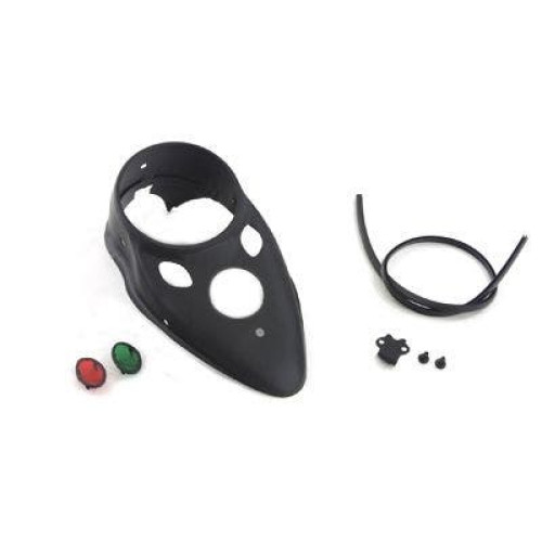PartzBiz HD: 4401089-V-Twin 39-0898 Black Replica Cateye Dash Panel Harley EL FL WL 39-46 71270-39  custom bagger chopper motorcycle engine set stock custom black best for Harley-Davidson M8 Softail