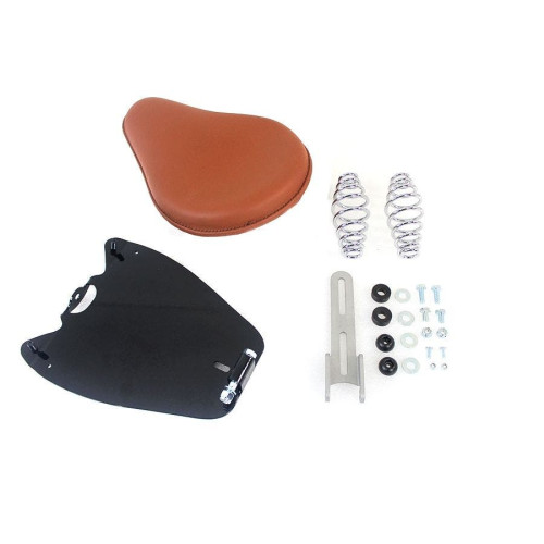 PartzBiz HD: 4401015-V-Twin 47-1565 Solo Seat Complete Kit Brown Vinyl Indian Scout 15-Up Vintage Custom Harley Metric buy best new replacement upgrade chopper Bobber classic vintage PartzBiz HD: 4401015-V-Twin 47-1565 Solo Seat Complete Kit Brown Vinyl Indian Scout 15-Up Vintage Custom Harley Metric buy best new replacement upgrade chopper Bobber classic vintage