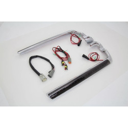 PartzBiz HD VT49-0000 - V-Twin 49-0000 Chrome Saddlebag ชุดหลอดไฟ LED 14-18 Harley FLH/T Repl OE 68000082 Touring bagger Dresser