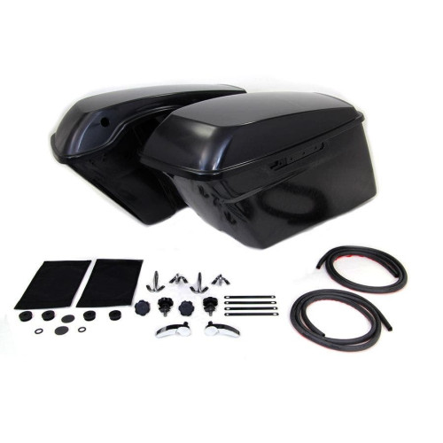 PartzBiz HD: 4400997-V-Twin 49-3507 ชุดกระเป๋าข้างแบบยืดได้ 3” สีดำ Harley FLT 14-20 PartzBiz HD: 4400997-V-Twin 49-3507 ชุดกระเป๋าข้างแบบยืดได้ 3” สีดำ Harley FLT 14-20