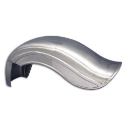 PartzBiz HD VT50-0152 - V-Twin 50-0152 Raw Rear Fender Bobbed Style w/ Left Cut Out Harley Rigid Models bobber custom fabricator best for v-twin vtwin hardtail springer