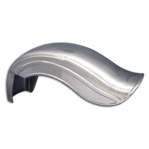 PartzBiz HD: 4400998-V-Twin 50-0152 Raw Rear Fender Bobbed Style w/ Left Cut Out Harley Rigid Models bobber custom fabricator best for v-twin vtwin hardtail springer