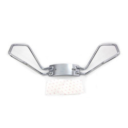 PartzBiz HD VT50-0727 - V-Twin 50-0727 ราวจับที่นั่งผู้โดยสารโครเมียมสต็อก OEM 52400090 Harley FLT '14+