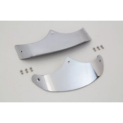 PartzBiz HD VT50-1230 - V-Twin 50-1230 Chrome Smooth Fender Tip Set 59285-89 59286-89 Harley FLSTF 90-06