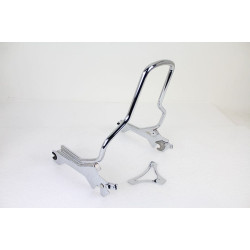 PartzBiz HD VT50-1686 - V-Twin 50-1686 Chrome 14-1/2 ” Standard ซิสซี่บาร์ที่ถอดออกได้ Softail FL FX 18-Up fat boy breakout custom bagger chopper ที่นั่งผู้โดยสารความสะดวกสบายที่ดีที่สุดสำหรับ Harley-Davidson M8 Softail FLFB FLFBS FXBR FXBRS 52300376