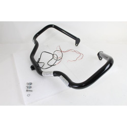 PartzBiz HD VT51-0014 - V-Twin 51-0014 ไฟเลี้ยว LED ด้านหน้าสีดำแถบทางหลวง Harley FL Touring 97-08 Custom Bobber Chopper Custom Harley Extension Custom Harley chopper หมุดไปข้างหน้าทางหลวง