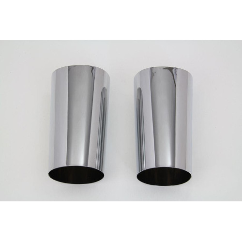 PartzBiz HD: 4400935-V-Twin Chrome 49 มม.บู๊ทส์ Cow Bells Slider สำหรับ Harley Touring 14-15 | 24-1047 แทนที่ OEM 45600023 PartzBiz HD: 4400935-V-Twin Chrome 49 มม.บู๊ทส์ Cow Bells Slider สำหรับ Harley Touring 14-15 | 24-1047 แทนที่ OEM 45600023