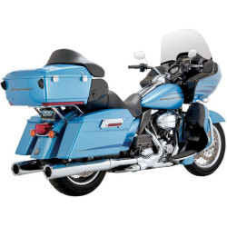 PartzBiz HD VH-16455 - ท่อเก็บเสียง Slip-Ons Chrome Hi-Output ของ Vance & Hines สำหรับ Harley Touring 95-14 | 16455