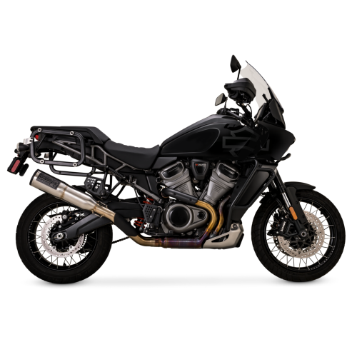 PartzBiz HD: 4400871-Vance & Hines 16533 Adventure Hi-Output 450 Slip-On Muffler Harley Pan-America