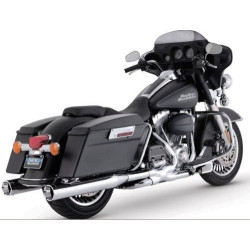 PartzBiz HD VH-16773 - Vance & Hines Monster Round Slip Ons สำหรับ 95-14 Harley FLH | 16773 PartzBiz HD VH-16773 - Vance & Hines Monster Round Slip Ons สำหรับ 95-14 Harley FLH | 16773