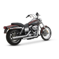 PartzBiz HD VH-16823 - Vance & Hines 16823 Chrome Straightshots Slip Ons Mufflers 91-16 Harley Dyna