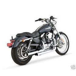 PartzBiz HD VH-17821 - Vance & Hines 17821 Chrome Straightshots Straight Shots Exhaust 04-13 Harley Sportster XL