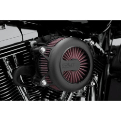 PartzBiz HD VH-40375 - Vance & Hines Black VO2 Rogue Stage 1 เครื่องฟอกอากาศ Harley Throttle By Wire | 40075