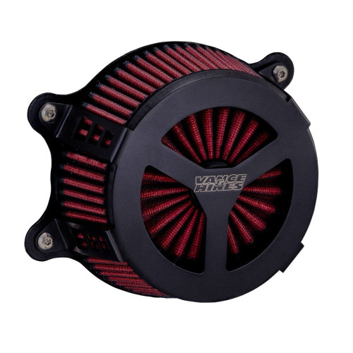 PartzBiz HD: 4400765-Vance & Hines 41452 Black VO2 Radiant III Air Cleaner Harley Milwaukee 8 M8 FX FLH | 41452 PartzBiz HD: 4400765-Vance & Hines 41452 Black VO2 Radiant III Air Cleaner Harley Milwaukee 8 M8 FX FLH | 41452