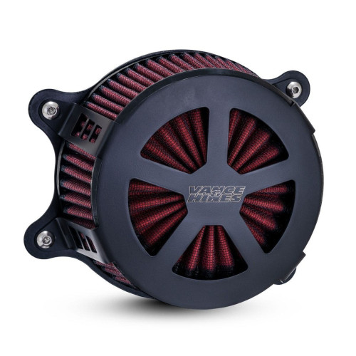 PartzBiz HD: 4400769-Vance & Hines 41462 Black VO2 Radiant V Air Cleaner Harley Milwaukee 8 M8 FX FLH | 41462 PartzBiz HD: 4400769-Vance & Hines 41462 Black VO2 Radiant V Air Cleaner Harley Milwaukee 8 M8 FX FLH | 41462