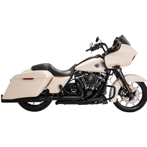PartzBiz HD: 4400699-Vance & Hines 47351 Matte Black Dresser Duals Header Exhaust Harley 17- Touring  | 47351