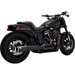 PartzBiz HD VH-47387 - Vance & Hines 47387 Matte Black Pro Pipe 2 in 1 Exhaust สำหรับ Harley Softail 18-22 | 47387