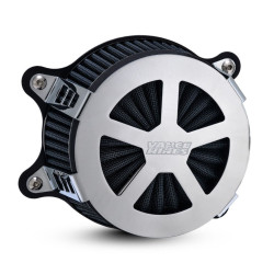 PartzBiz HD VH-71466 - Vance & Hines 71466 Chrome VO2 Radiant V Air Cleaner Harley Big Twin Cam 00-17 | 71466