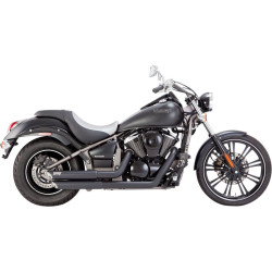 PartzBiz HD VH-48397 - ท่อ Vance & Hines Black Twin Slash Staggereds สำหรับ Kawasaki Vulcan Classic | 48397 PartzBiz HD VH-48397 - ท่อ Vance & Hines Black Twin Slash Staggereds สำหรับ Kawasaki Vulcan Classic | 48397