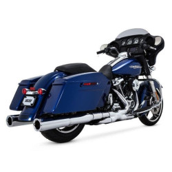 PartzBiz HD VH-16371 - Vance & Hines Chrome Power Duals หัวท่อส่วนหัว 17-Up M8 Harley Touring FL 16371 16871 VH-16871 16871 0 1802-0362 18020362 VH0238 Performance Street FLH FLTR