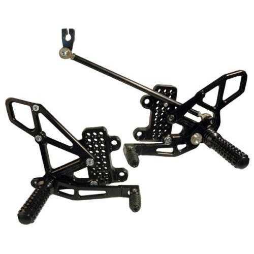 PartzBiz HD: 4400557-Vortex RS265K ที่วางเท้าแบบปรับได้สีดำ V2 2007 - 2018 CBR600RR 1623-0121 16230121