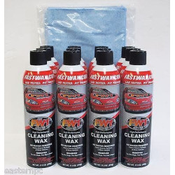 PartzBiz HD FW1 X12 & MF X2 - Waterless Wash Carnauba Fast Wax Fastwax FW1 Spray Can Remove Tar Dirt Bugs 12แพ็ก