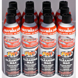PartzBiz HD FW1x 12 - Waterless Wash & Wax Fastwax สเปรย์ FW1 สามารถขจัดคราบสกปรกจากน้ำมันดิน 12 Pack - FW1