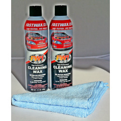 PartzBiz HD FW1X2MF 1 - Waterless Wash & Wax Fastwax สเปรย์ FW1 สามารถขจัดคราบสกปรกจากน้ำมันดิน 2 แพ็ค - FW1