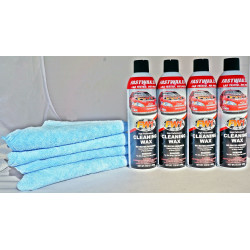 PartzBiz HD FW1X4MF2 - Waterless Wash & Wax Fastwax สเปรย์ FW1 สามารถขจัดคราบสกปรกจากน้ำมันดิน 4 แพ็ค - FW1